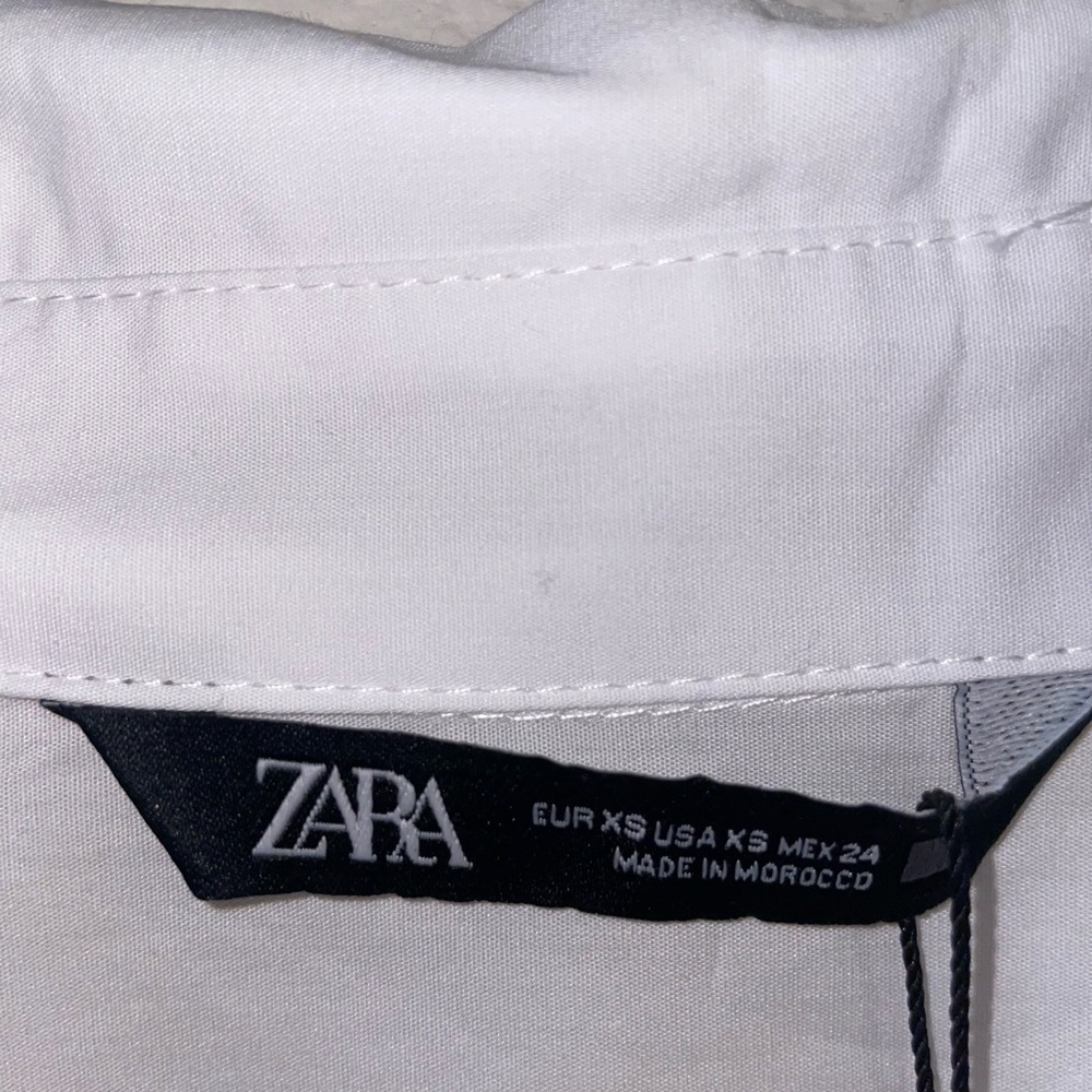 Zara White Button Up - Picture 2 of 2